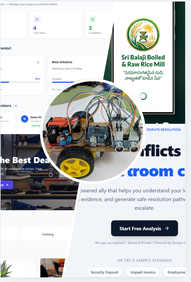 Projects — dashboard, hardware, apps